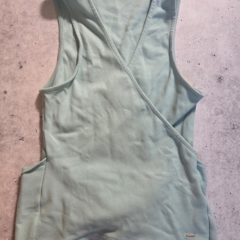 Guess Light Blue Ribbed Top